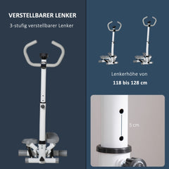 3-fach höhenverstellbarer Lenker (118-128cm) mit Sicherheitsstift
