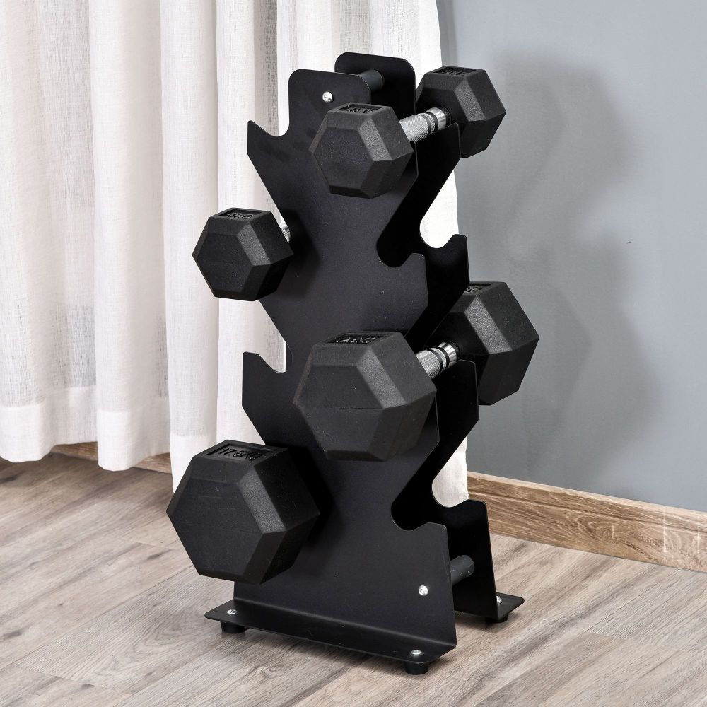 Aufbewahrung: Hanteln passend für Standard-Hantelständer (Symbolbild)