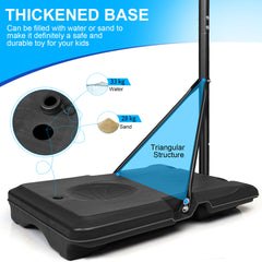 Basketballspieler beim Wurf auf den Korb, demonstriert die Nutzung im Freien