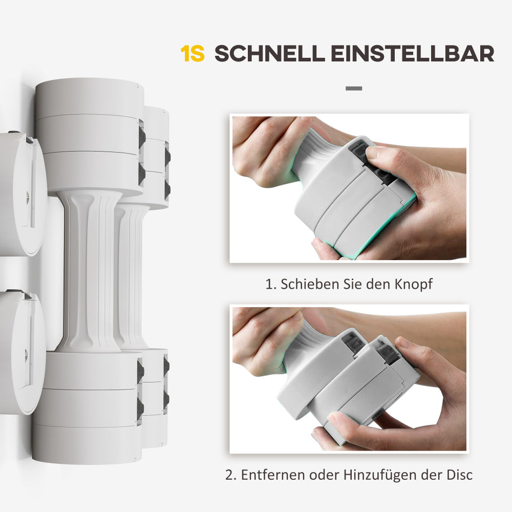 Einfache Anpassung: Schnelles Wechseln der Gewichtsscheiben per Klick
