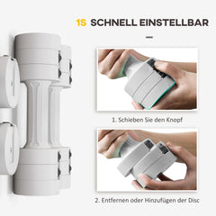 Einfache Anpassung: Schnelles Wechseln der Gewichtsscheiben per Klick