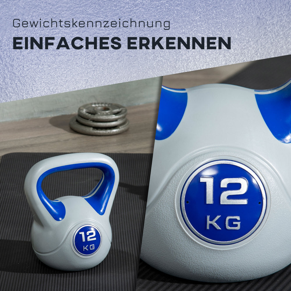 Einfaches Erkennen: Deutliche 12 KG Markierung in Blau