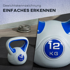 Einfaches Erkennen: Deutliche 12 KG Markierung in Blau