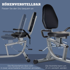 Ergonomischer Sitz: Verstellbare Position und Rückenlehne für maximalen Komfort