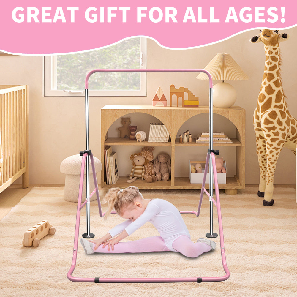 Geschenkidee für Mädchen: Pinkes Gymnastik-Gerät für Dehnübungen.