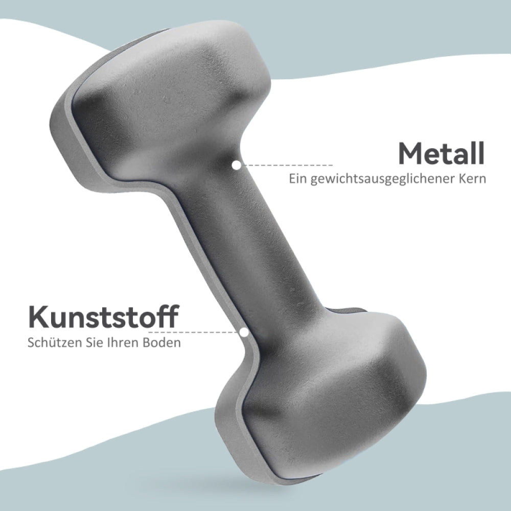 Hochwertige Materialien: Metallkern mit bodenschonendem Kunststoffmantel
