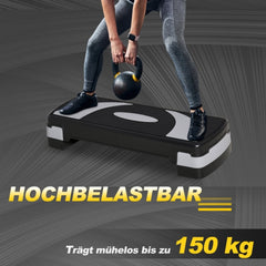 Hohe Belastbarkeit bis 150kg, ideal für Hanteltraining und Kettlebell