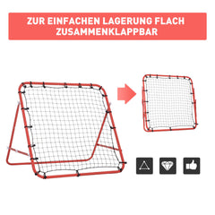 Illustration, die zeigt, wie das Gerät für die Lagerung flach zusammengeklappt werden kann.
