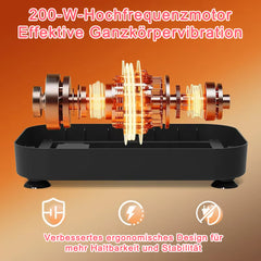 Leistungsstarker 200W Motor im Inneren der pinken Platte