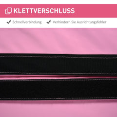 Nahaufnahme des starken schwarzen Klettverschlusses zur sicheren Verbindung der Mattensegmente.