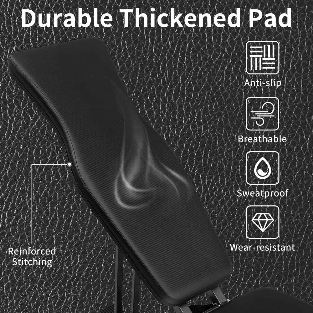 Polster-Detail: Dickes, schweißabweisendes Kunstleder mit "Carbon-Optik" Struktur.