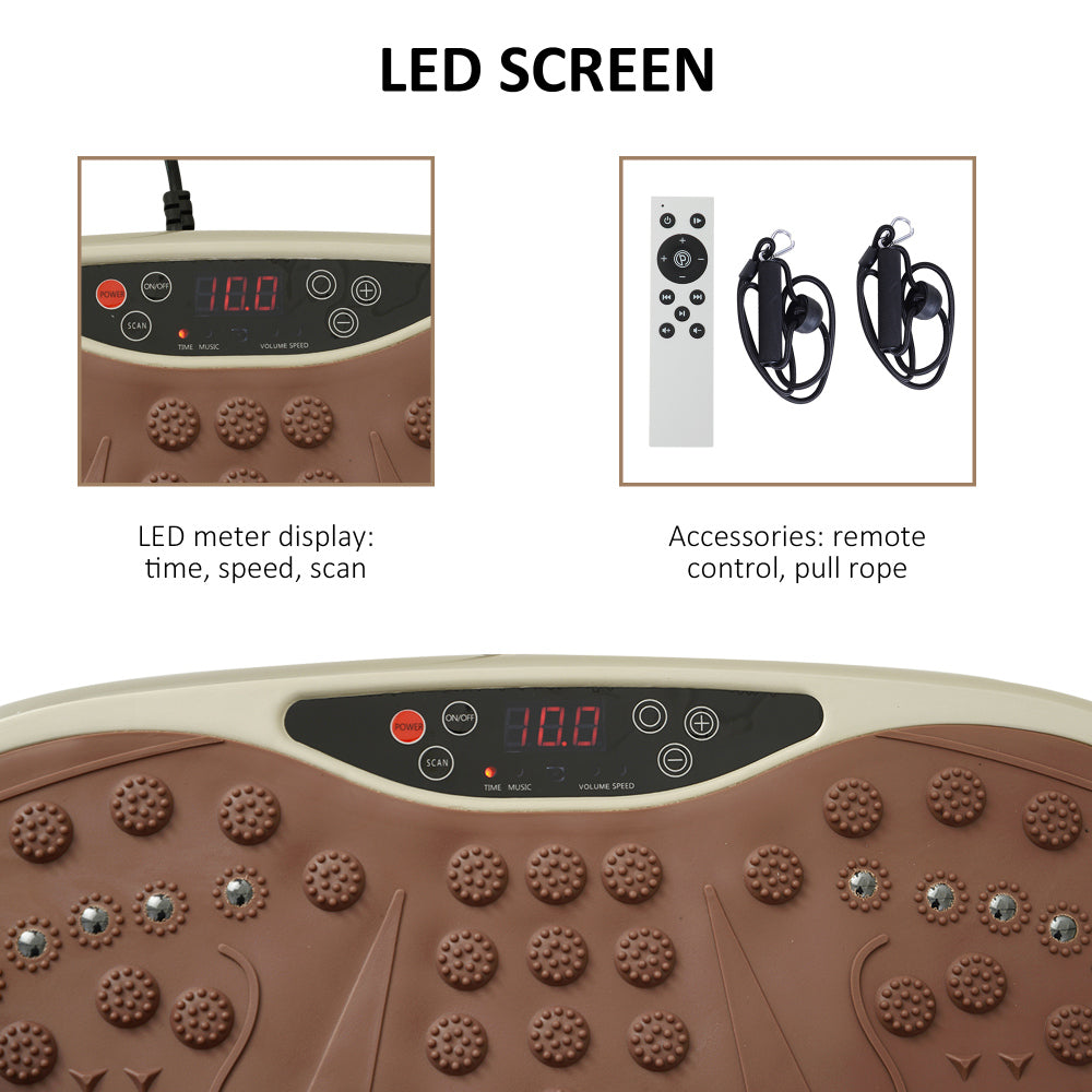 Rutschfeste Oberfläche mit Massage-Noppen in Beige und Braun