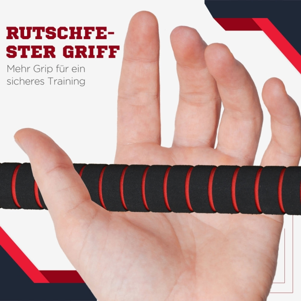 Rutschfester Griff: Texturierte Oberfläche für sicheren Halt beim Training