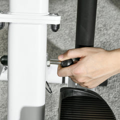 Stabile Konstruktion und einfache Höheneinstellung des Steppers