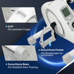 Tragbares Design: Integrierter Tragegriff und rutschfeste Pedale für Sicherheit