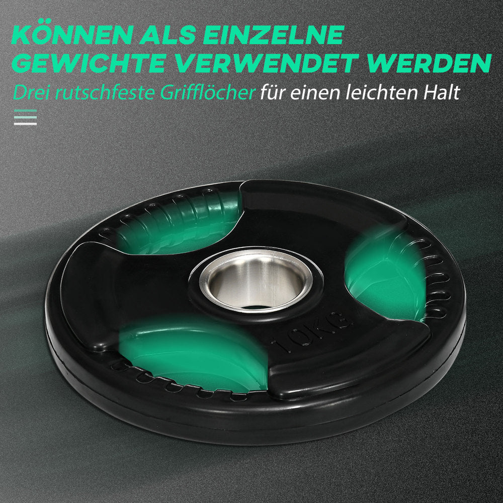 Tri-Grip Design: Drei integrierte Griffe für Übungen ohne Hantelstange