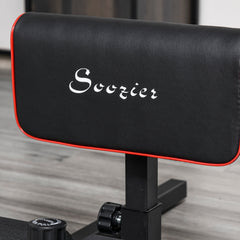 Weiches Wadenpolster mit komfortabler Polsterung, schwarz-rotes Design