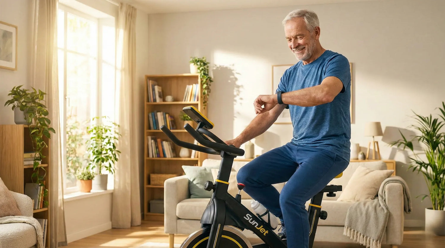 Blutdruck natürlich senken Sicherer Sport für Senioren mit dem Heimtrainer