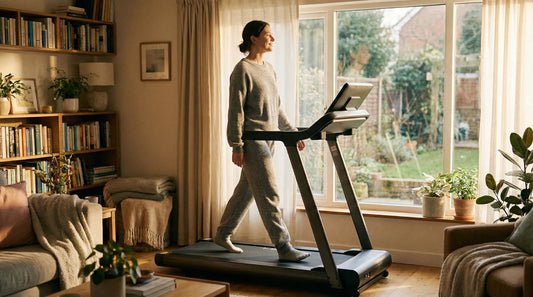 Entspanntes Gehen auf dem Laufband für mentale Gesundheit