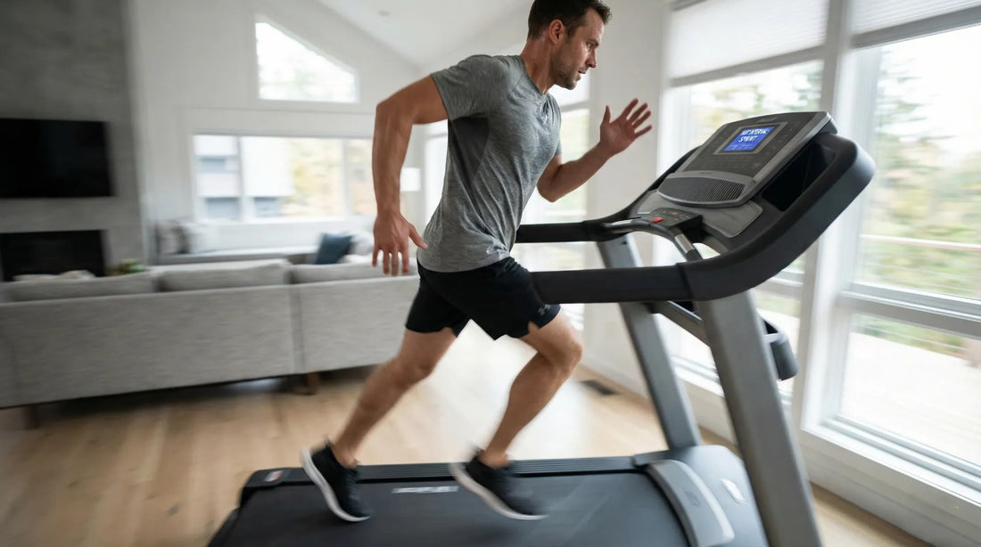 Intensives Intervalltraining (HIIT) auf dem Laufband gegen Bauchfett