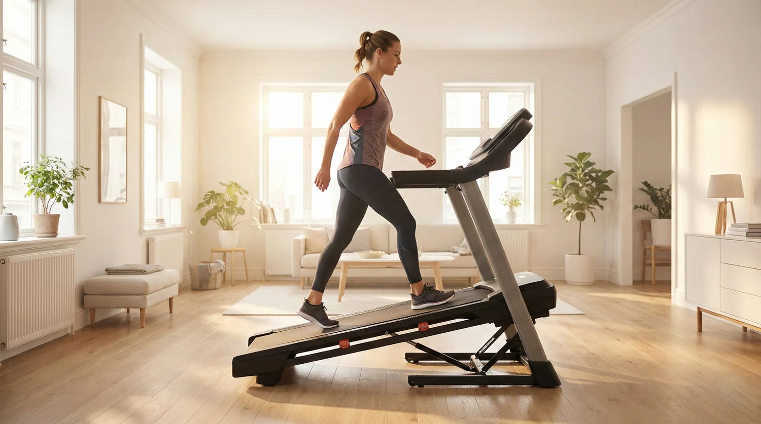 Laufband mit 12 Prozent Steigung für die 12-3-30 Methode