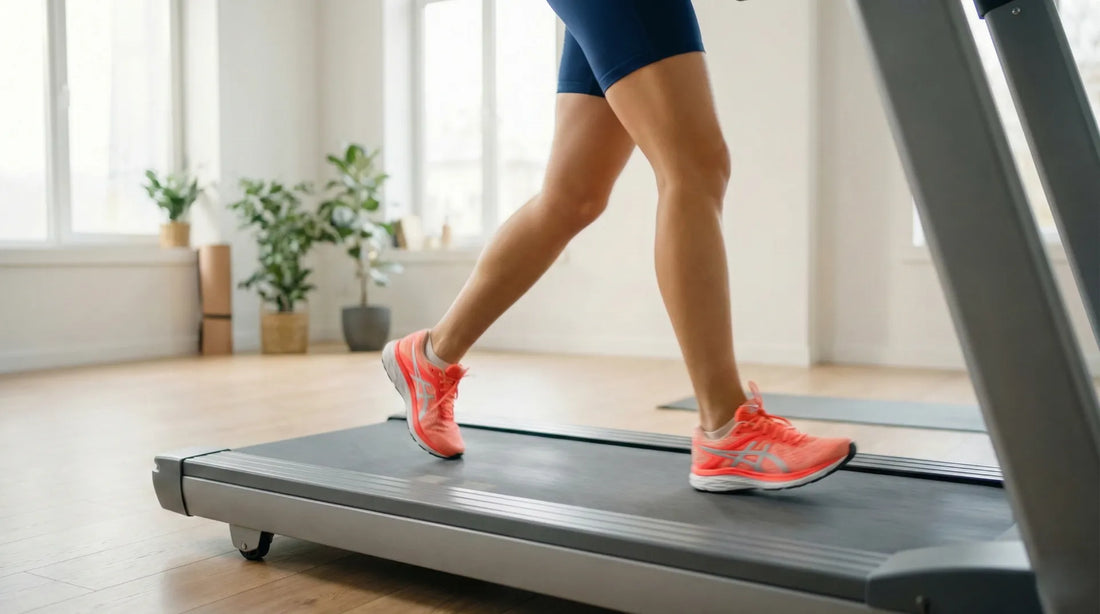 Schlanke Beine durch Laufband Training