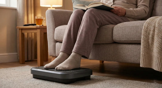 Sicheres Vibrationstraining im Sitzen bei Polyneuropathie und Parkinson