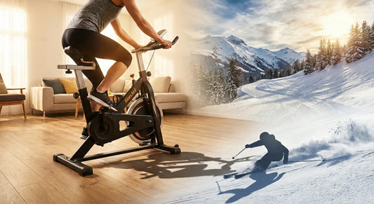 Skigymnastik Vorbereitung Radfahren für starke Beine beim Skifahren