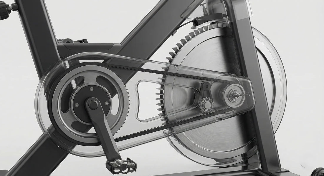 Technik im Detail Schwungmasse und Riemenantrieb beim Heimtrainer