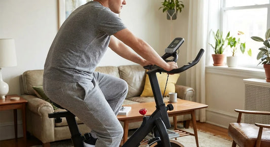 Training zu Hause auf dem Speedbike Fitnessstudio sparen