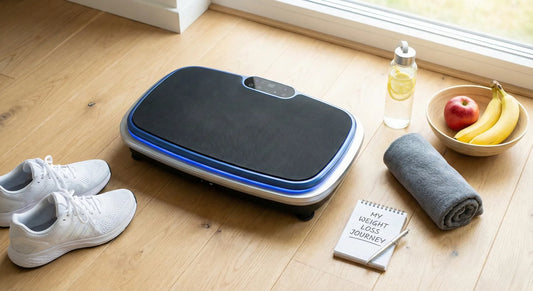 Vibrationsplatte Setup für effektive Fettverbrennung zuhause