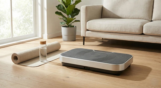Moderne Vibrationsplatte für zuhause im Wohnzimmer