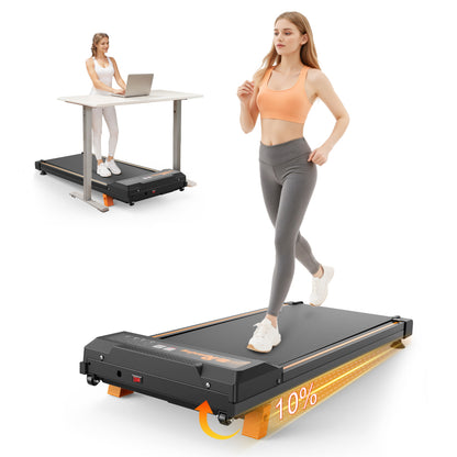 W450 Walking Pad am Stehschreibtisch – 4-in-1 Nutzung und kompaktes Klappsystem