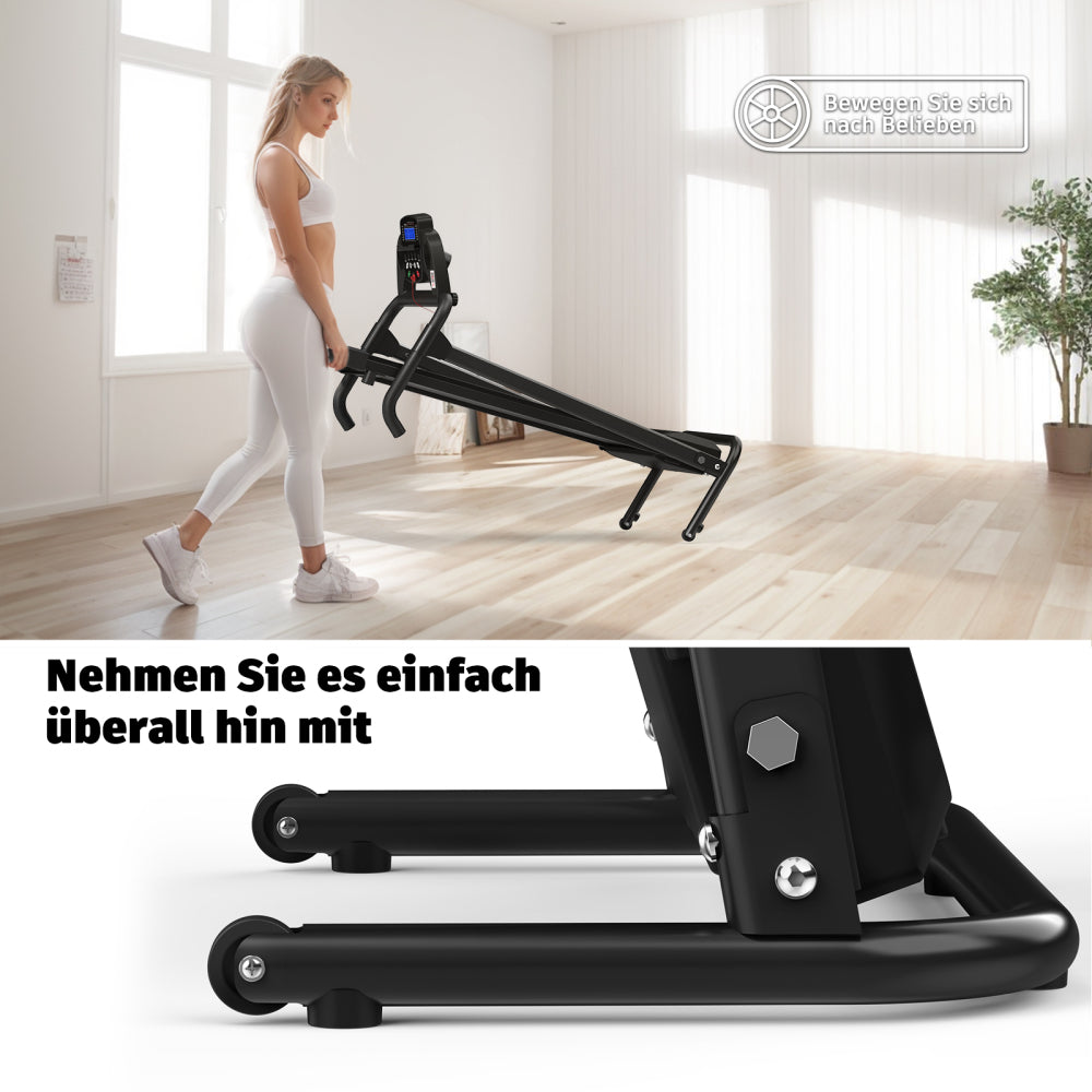 T500 Laufband klappbar und portabel – überall einsetzbar