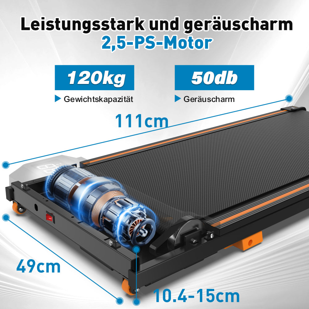 W450 2,5 PS Motor – 120 kg Tragkraft und unter 50 dB für leises Heimtraining