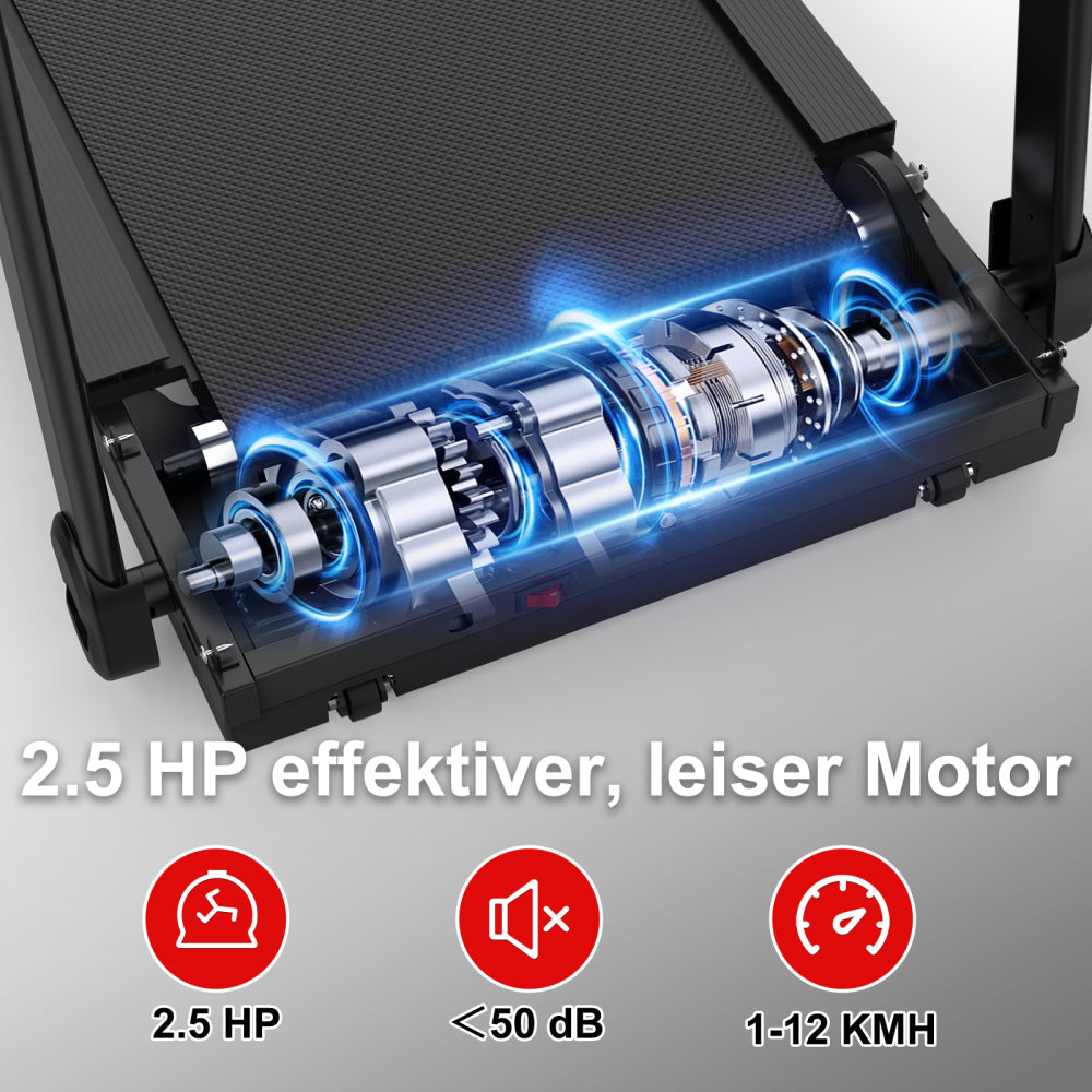 T400 2,5 PS leiser Motor – unter 50 dB für Heimtraining in der Wohnung