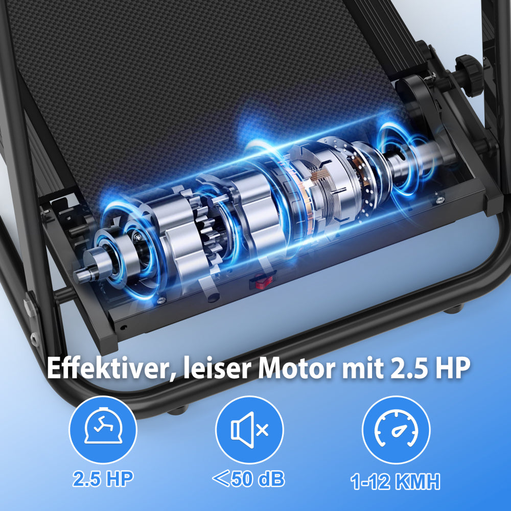 T500 2,5 PS leiser Motor – unter 50 dB für Heimtraining in der Wohnung