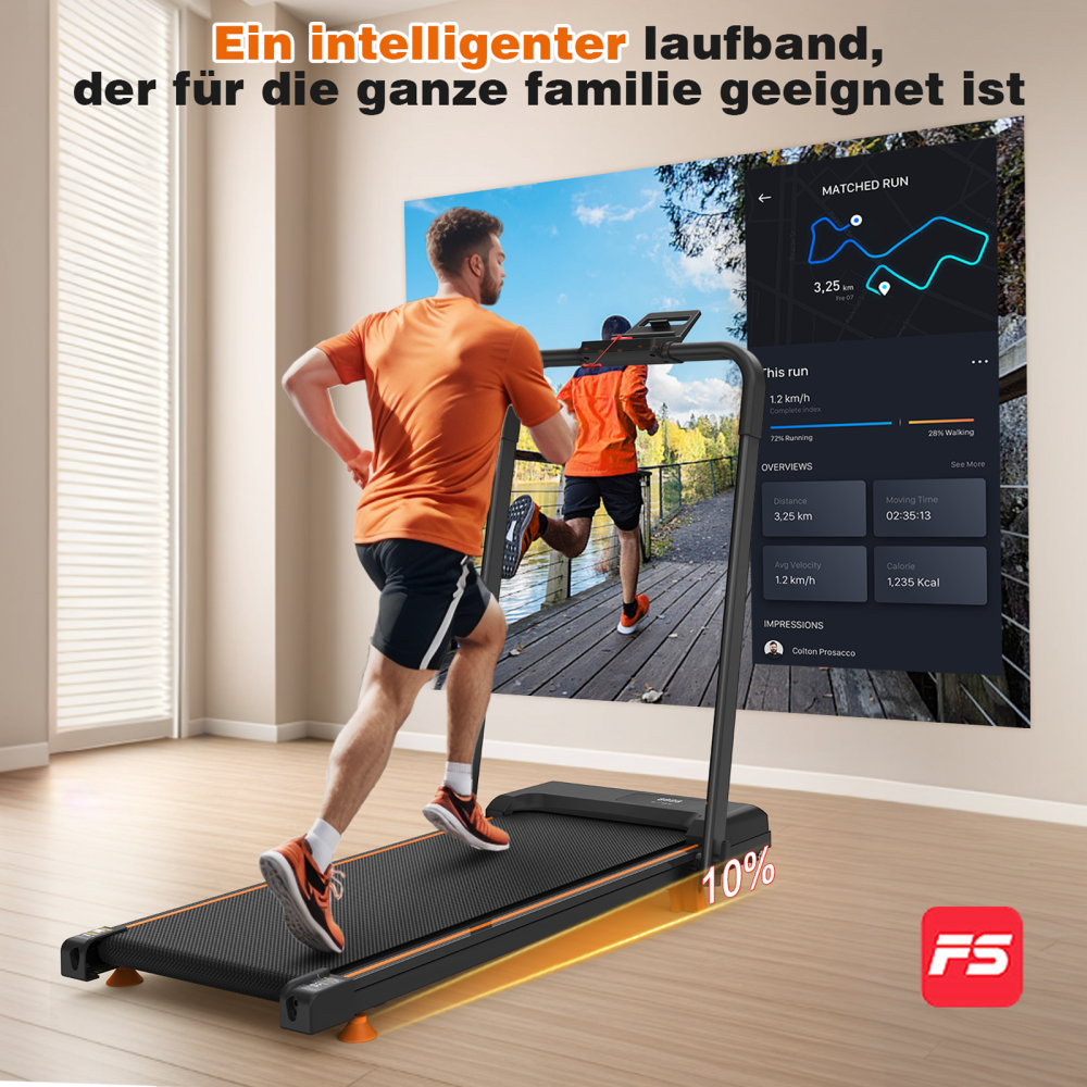 W500 intelligentes Laufband für die ganze Familie – interaktives Heimtraining