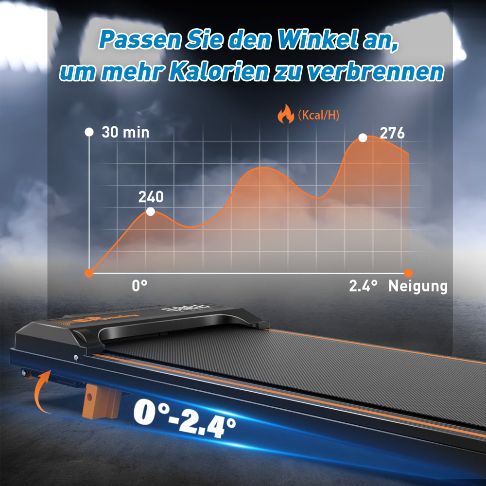 W450 manuelle Steigung 0°–2,4° – einstellbare Neigung für mehr Trainingsintensität