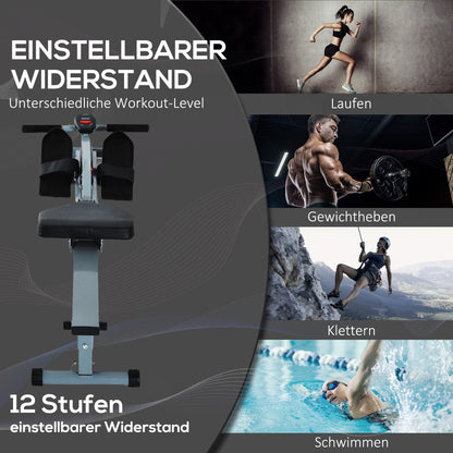 12 Stufen einstellbarer Widerstand: Hydraulik-Zylinder für individuelle Trainingsintensität