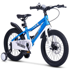 18 Zoll Kinderrad Blau für 5-7 Jährige mit abnehmbaren Stützrädern