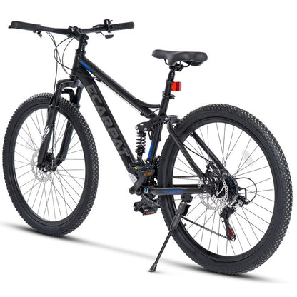 24 Zoll Fully Mountainbike mit Federungssystem und Scheibenbremsen, Schrägansicht