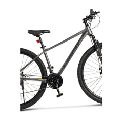 29 Zoll Mountainbike von rechts, Hardtail-Rahmen und 29-Zoll-Reifen sichtbar