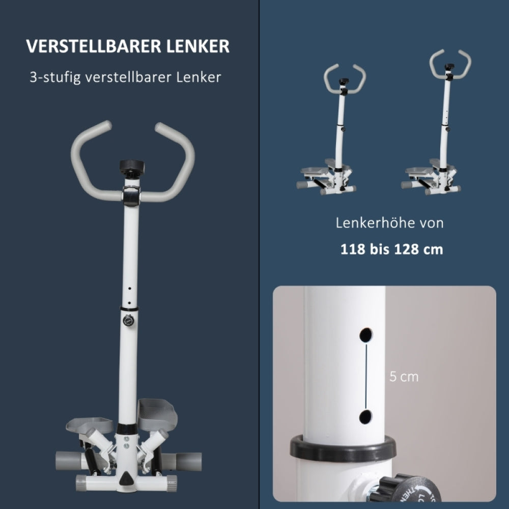 3-fach höhenverstellbarer Lenker (118-128cm) mit Sicherheitsstift