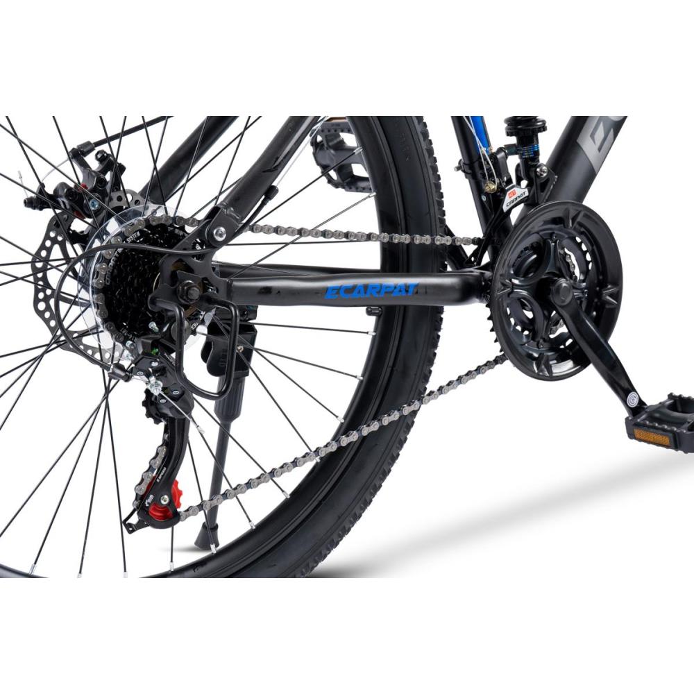 Antriebseinheit und 21-Gang Schaltung des Zoll Fully Mountainbikes