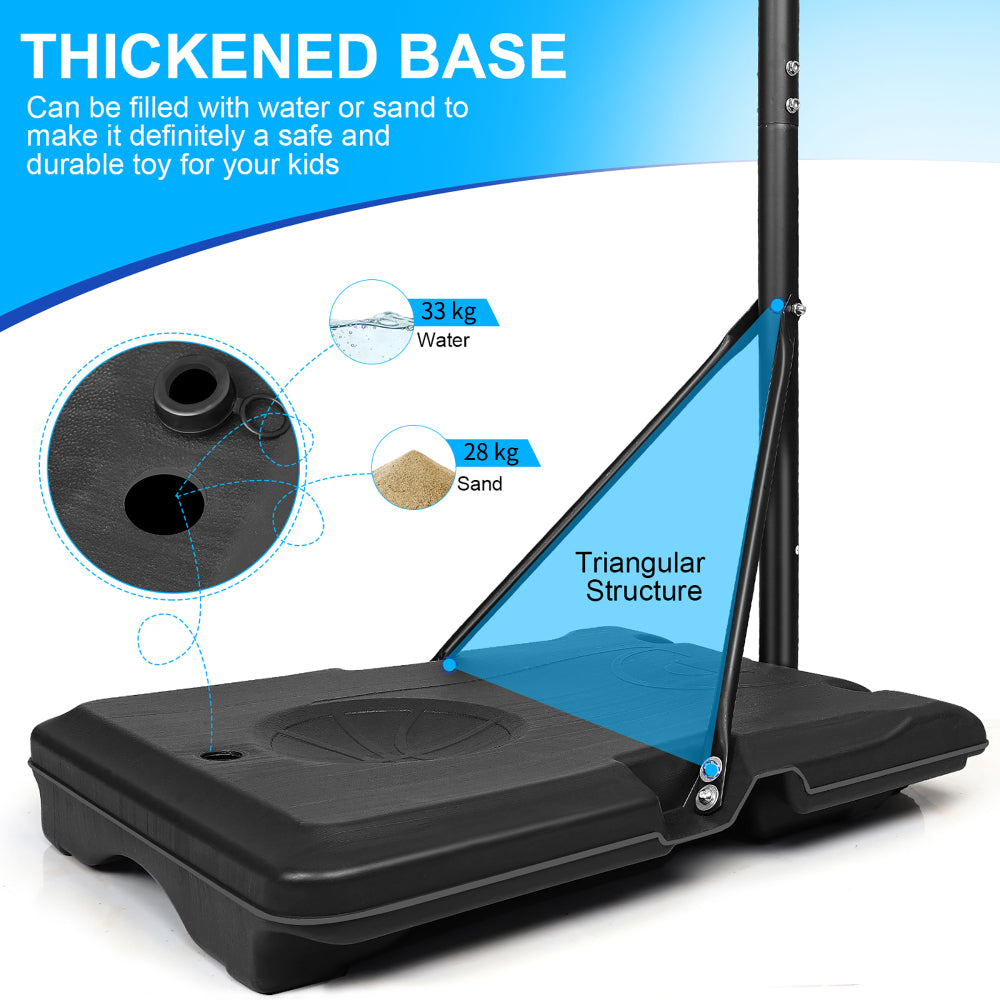 Basketballspieler beim Wurf auf den Korb, demonstriert die Nutzung im Freien