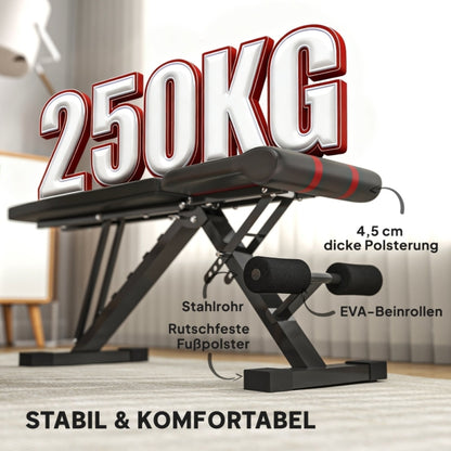 Belastbarkeitstest: Robuste Konstruktion hält bis zu 250KG Gewicht, stabil und komfortabel.