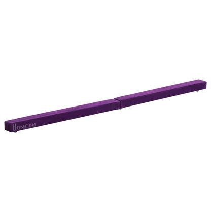 Der faltbare Schwebebalken in der Farbe Violett (Lila) für Gymnastik und Balanceübungen.