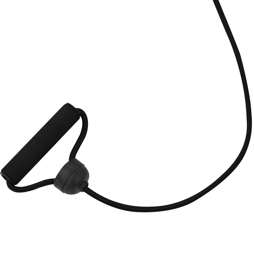 Detailansicht: Griff des schwarzen Widerstandsbandes