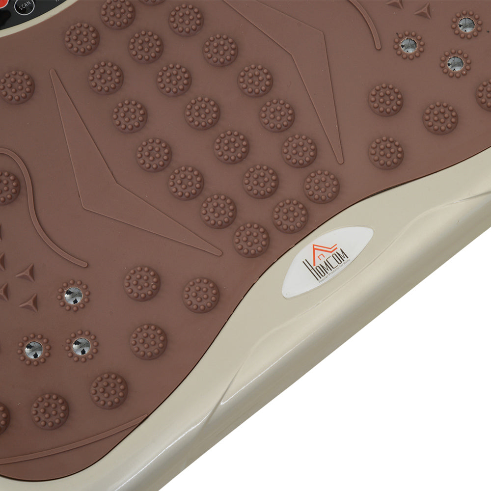 Detailansicht: Rutschfeste Trittfläche mit Massage-Noppen in Beige für sicheren Halt